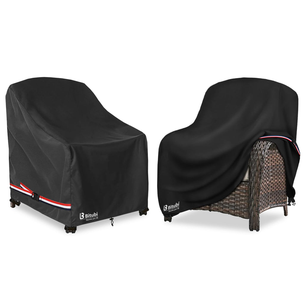 Waterproof, Lounge Deep Seat Cover Fits Up to 32W x 34D x 34H inch, Heavy Duty Outdoor Lawn Patio Furniture Cover (2