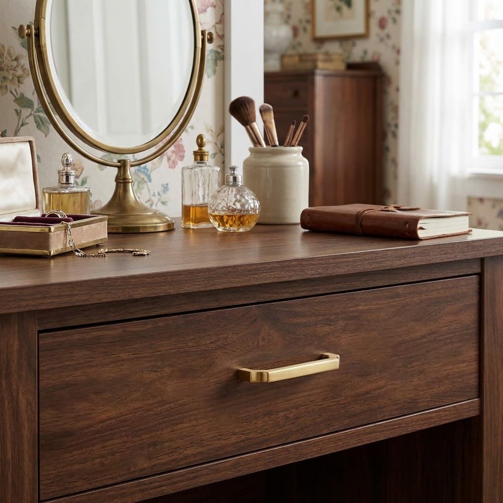 10-Pack 7.5-Inch(192mm) Champagne Bronze Cabinet Pulls,Waterproof Anti-Tarnish Brass Handles Hardware, Drawers and