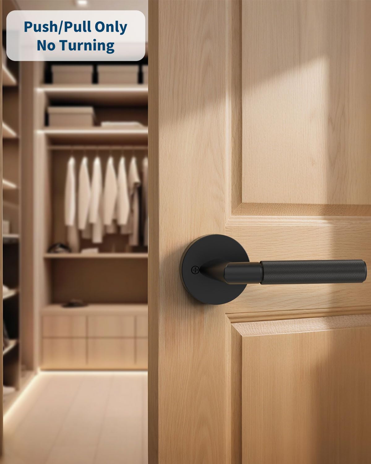 2 Pack Matte Black Dummy Interior Door Handle