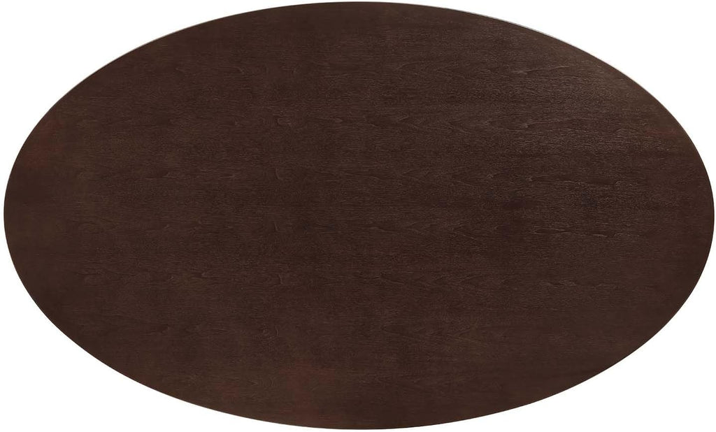 Lippa Dining Table, 78", Gold Cherry Walnut