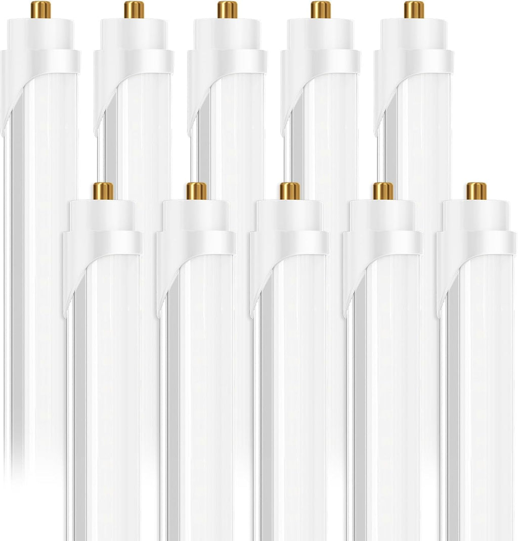 8 Foot Led Bulbs T8 T12 LED 8ft Tube Light 6000K 40W 10 Pack