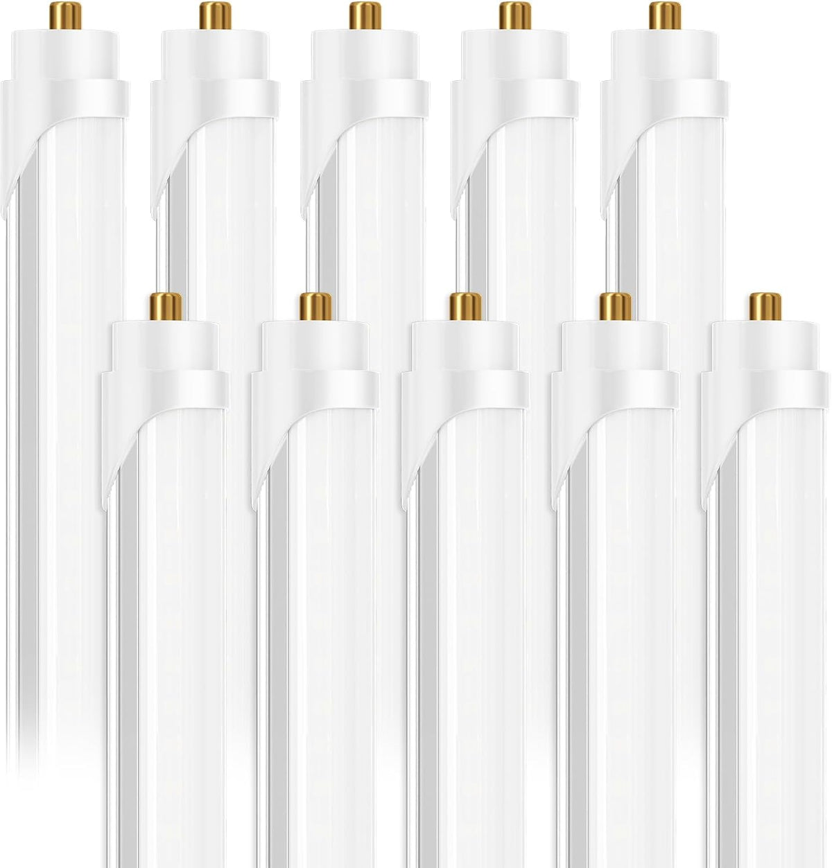 8 Foot Led Bulbs T8 T12 LED 8ft Tube Light 6000K 40W 10 Pack