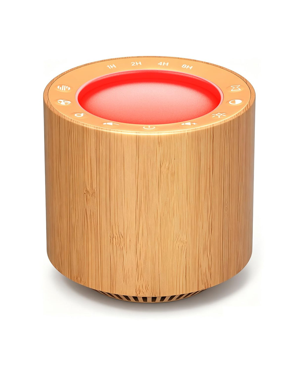 Wood Grain 670nm Red Light Therapy White Noise Sleep Sound Machine
