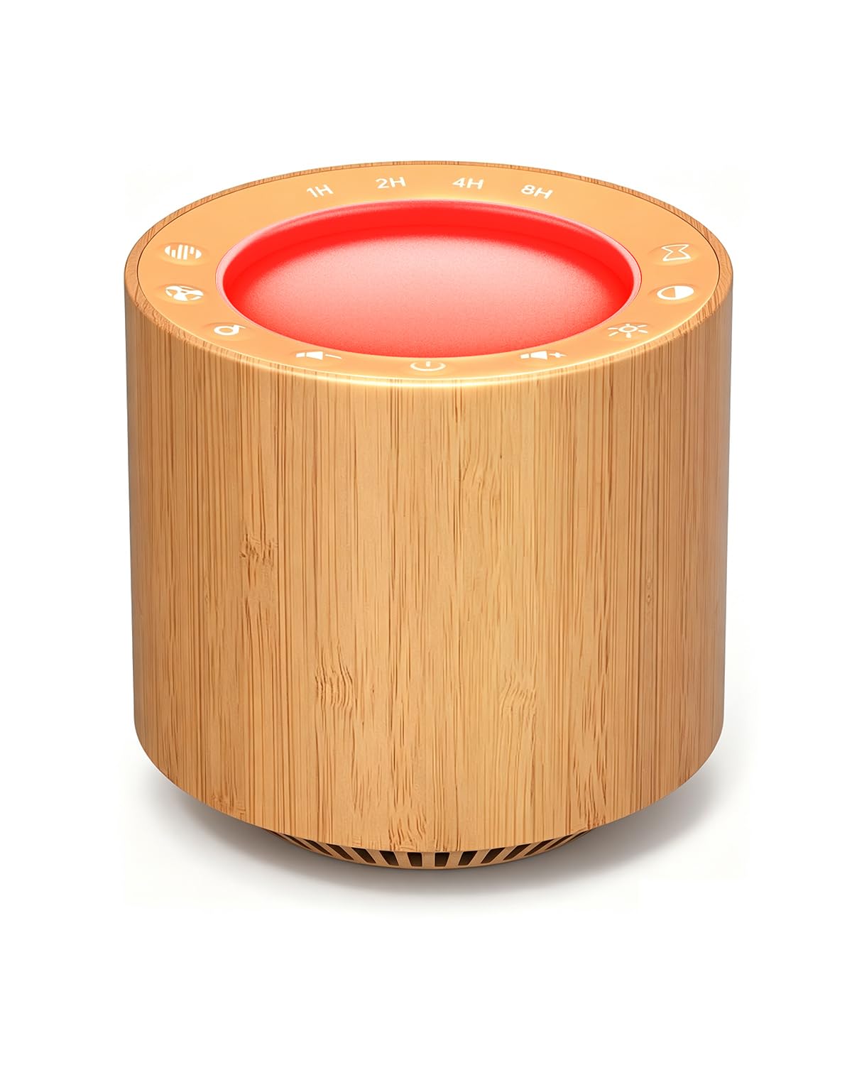 Wood Grain 670nm Red Light Therapy White Noise Sleep Sound Machine