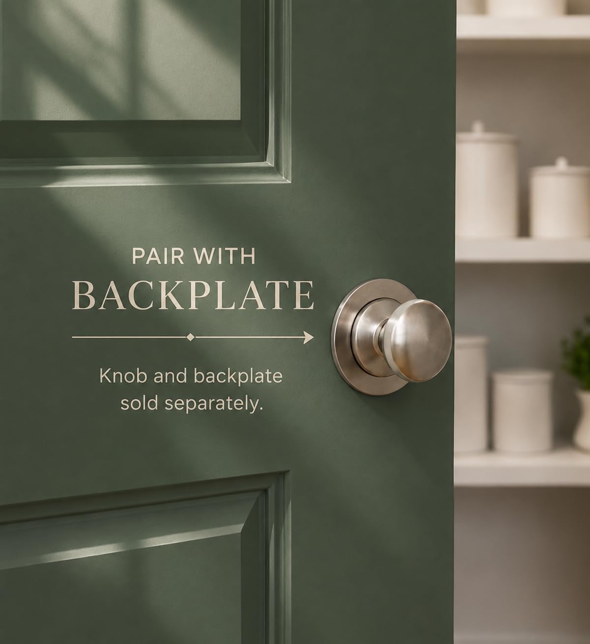 4-Pack Brushed Satin Nickel 1.5" Bifold Closet Cabinet Knob Pull