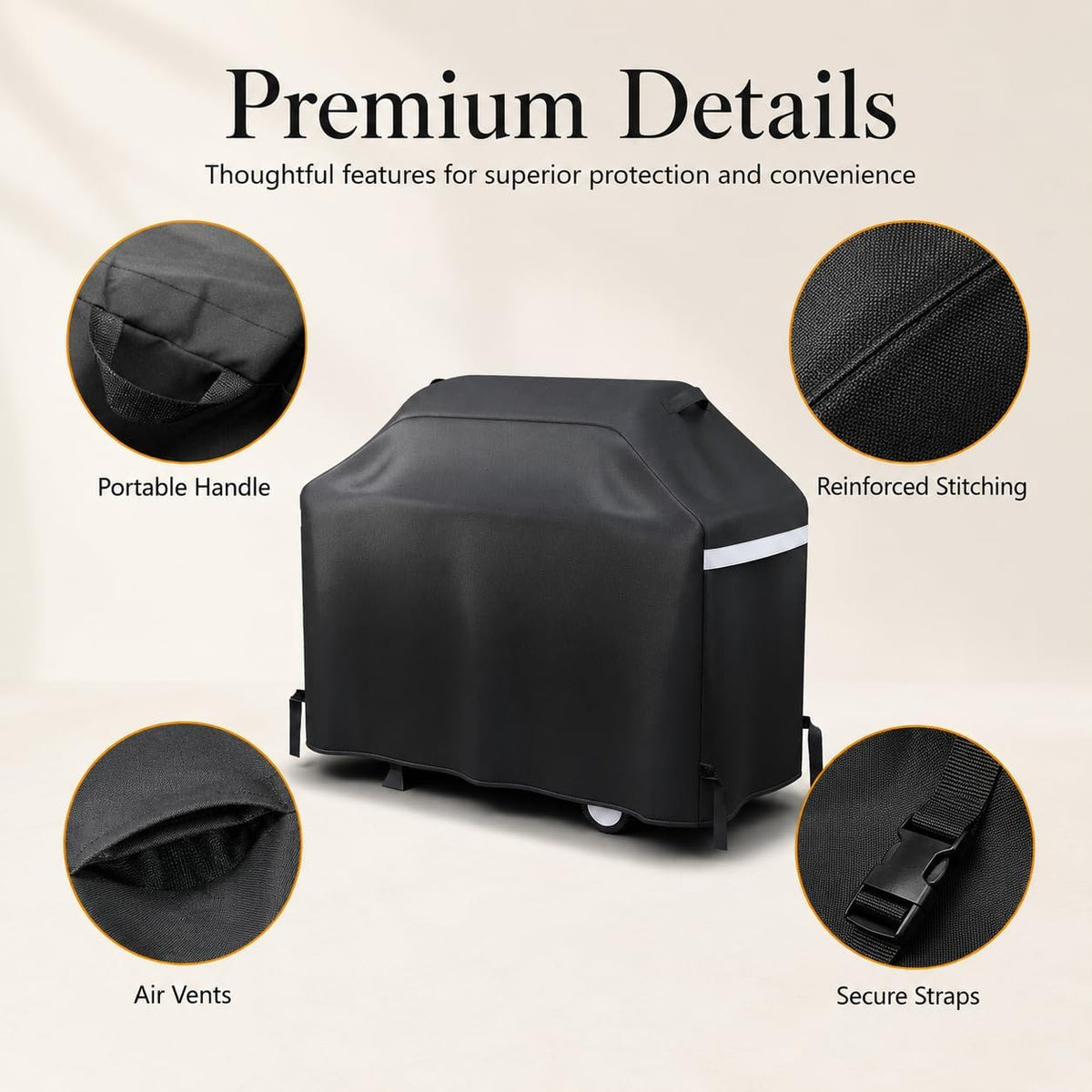 Waterproof Grill Cover 55 Inch Grill