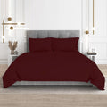 1 Piece Duvet Cover- 100% Egyptian Cotton Breathable, Soft Duvet Cover Set with Zipper & Corner Ties Quilt Cover