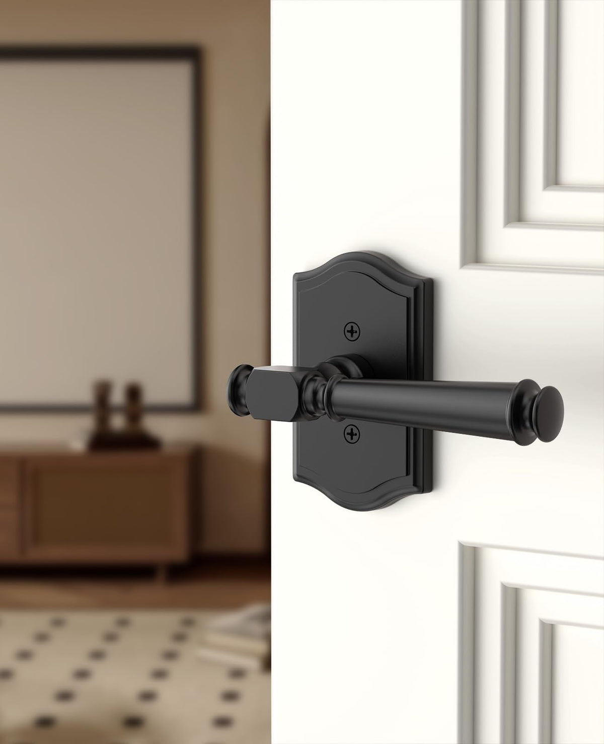 2 Pack Matte Black Dummy Interior Door Handles