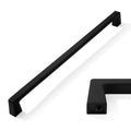 2 Pack 12 inch Solid Matte Black Cabinet Handles Kitchen Hardware Drawers Bathroom Vanity Cabinet Door Handles