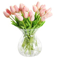 30pcs Artificial Tulip Bouquets DIY Artificial Silk Handmade Flowers Suitable Room Decoration Wedding Party