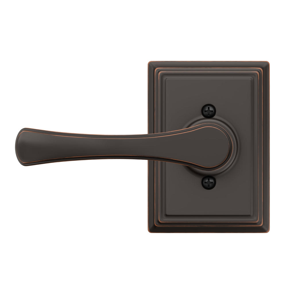 Avila Non-Turning Dummy Door Handle, Reversible, Aged Bronze