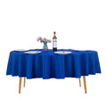 2pack 90 Inch Royal Blue Round Tablecloth in Washable Polyester Fabric for Wedding/Banquet/Restaurant/Parties
