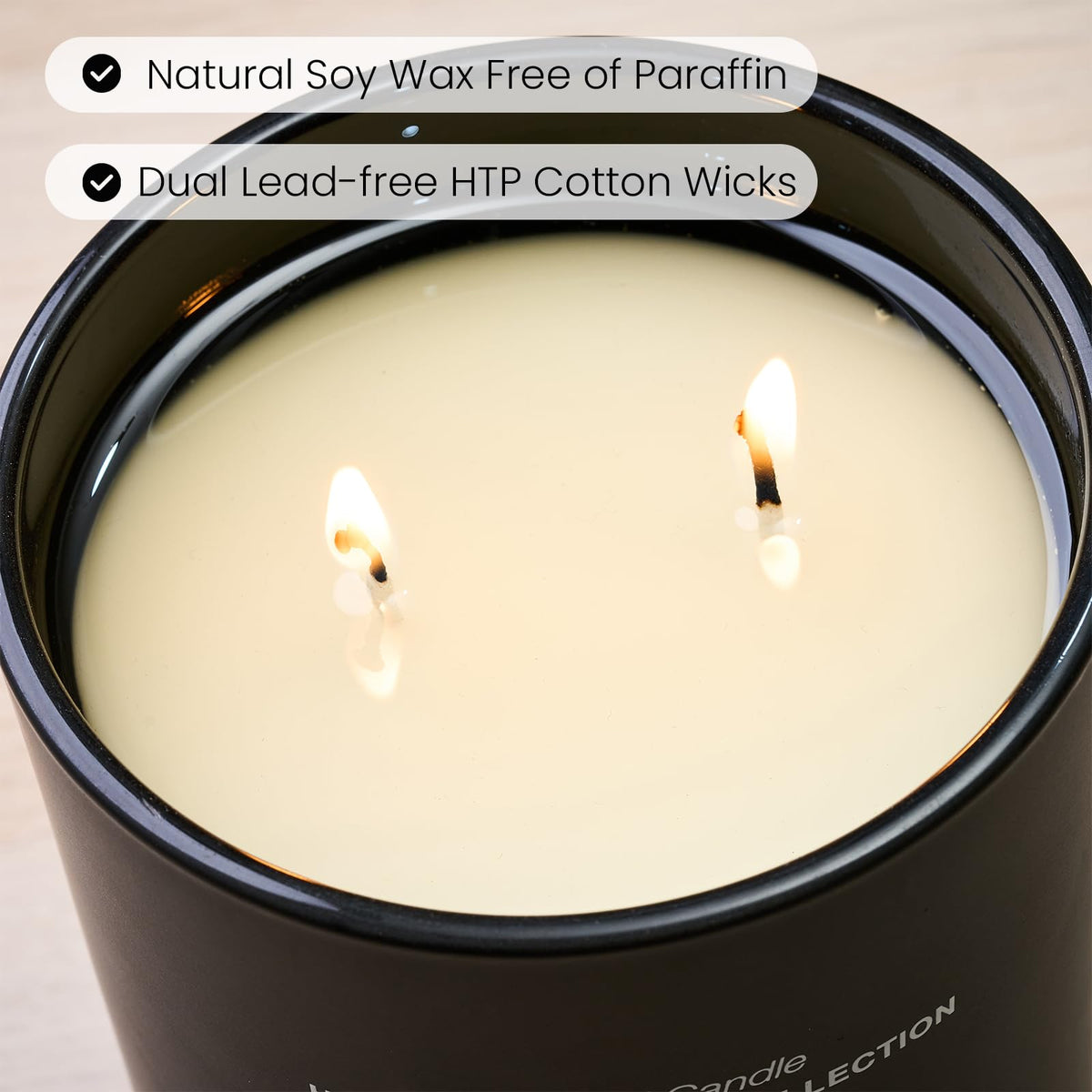 Natural Soy Large Candle| Eucalyptus Mint | 16.6 oz, 95H Burn | Scented Candles for Relaxation, Meditation, Home