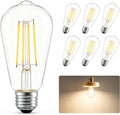 6Pack ST58/ST19 Vintage LED Edison Bulbs