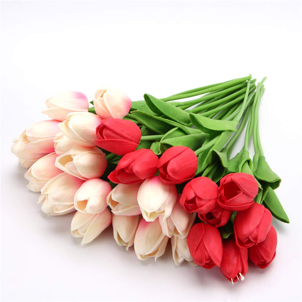Real-Touch Artificial Tulip Flowers Home Wedding Party Decor