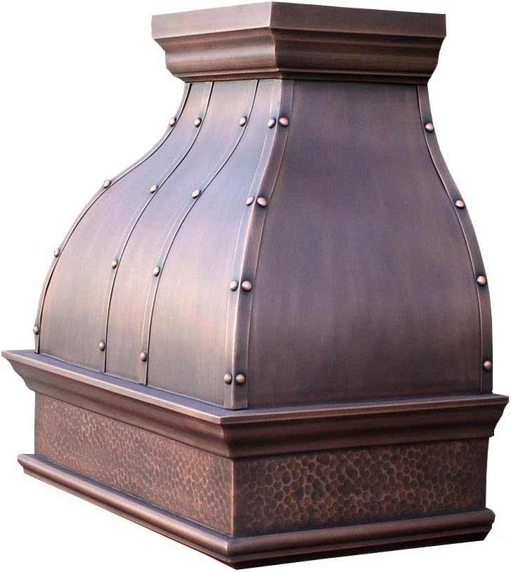 Copper Wall Mount Range Hood Baffle Filters