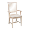 Mission Arm Chair, Solid Wood, Unfinished