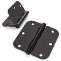 48 Pack Oil Rubbed Bronze Door Hinges 3.5 Inch Brushed Bronze Interior Door Hinges with 5/8" Radius Corner Removable