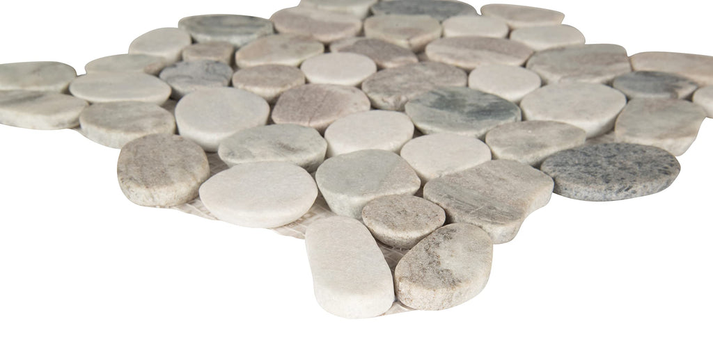 Marble Pebble Wall Tile | Puebla Greige | 11.75" x 11.75"