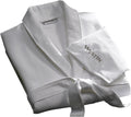 Spa Robe - Soft, Absorbent Microfiber Robe - White Lightweight Hotel Bathrobe - One Size