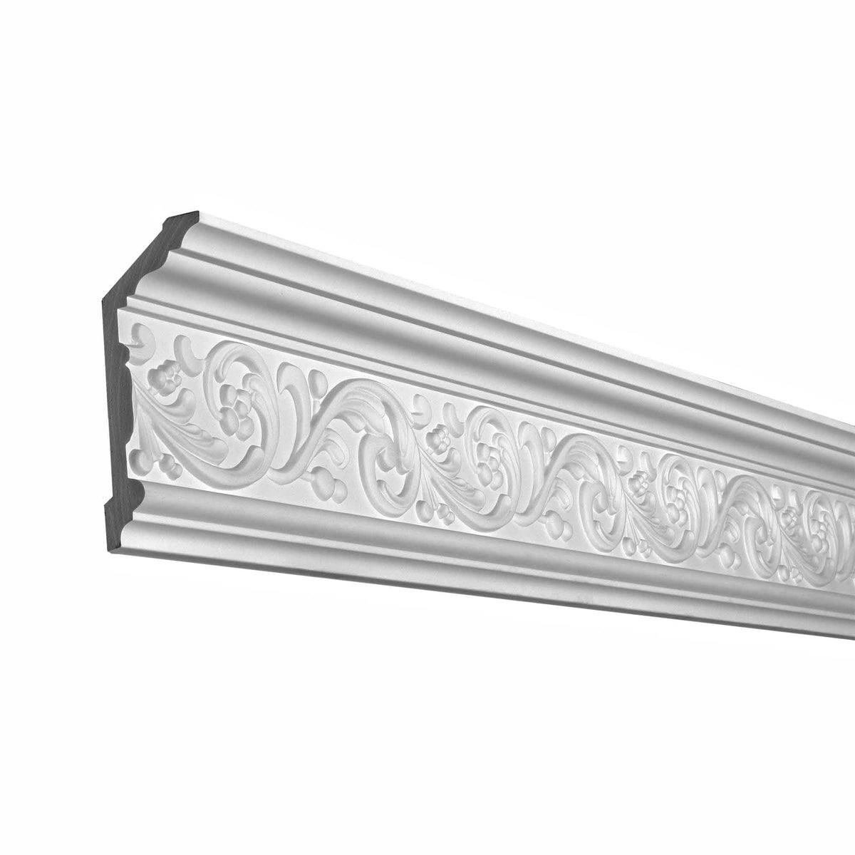 2-1/2 in. x 5-7/8 in. x 96 in. Floral Polyurethane Crown Moulding Pro Pack 16 LF (2-Pack)