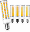 E12 LED Light Bulbs 10W, 100W Equivalent T6 Candle Bulbs, 5 Pack