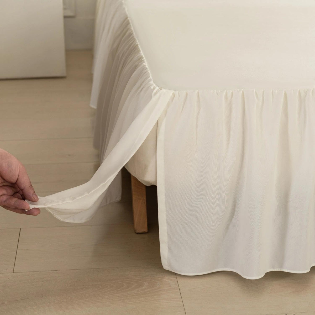 Bed Skirt Queen Size Ruffled Bed Skirt, 14'' Queen Dust Ruffle Bed Skirts | With Split Corners, Dust Ruffle with