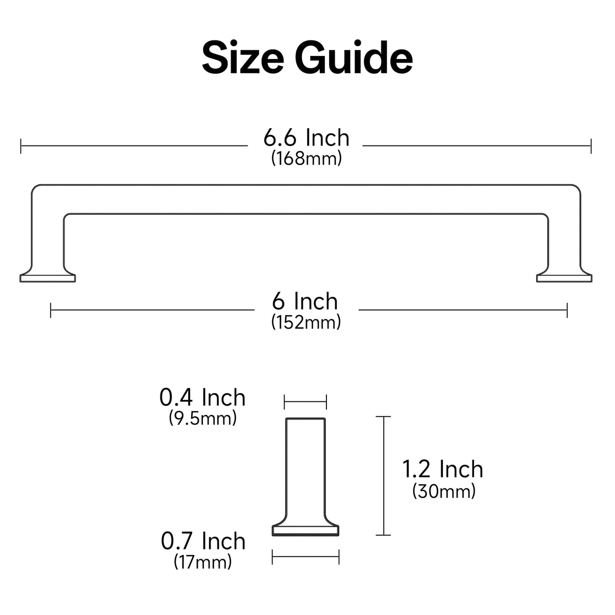 6" Brushed Satin Nickel Cabinet Pulls 10 Pack, AL3046SN