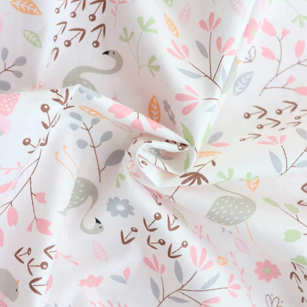 3Pcs Cotton Crib Bedding Set Duvet Cover Fitted Sheet Pillowcase