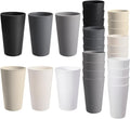 24 Pcs Unbreakable Plastic Cups Set, 20 oz Reusable Plastic Cups, Stackable Water Tumblers, Drinking Cup , BPA-free