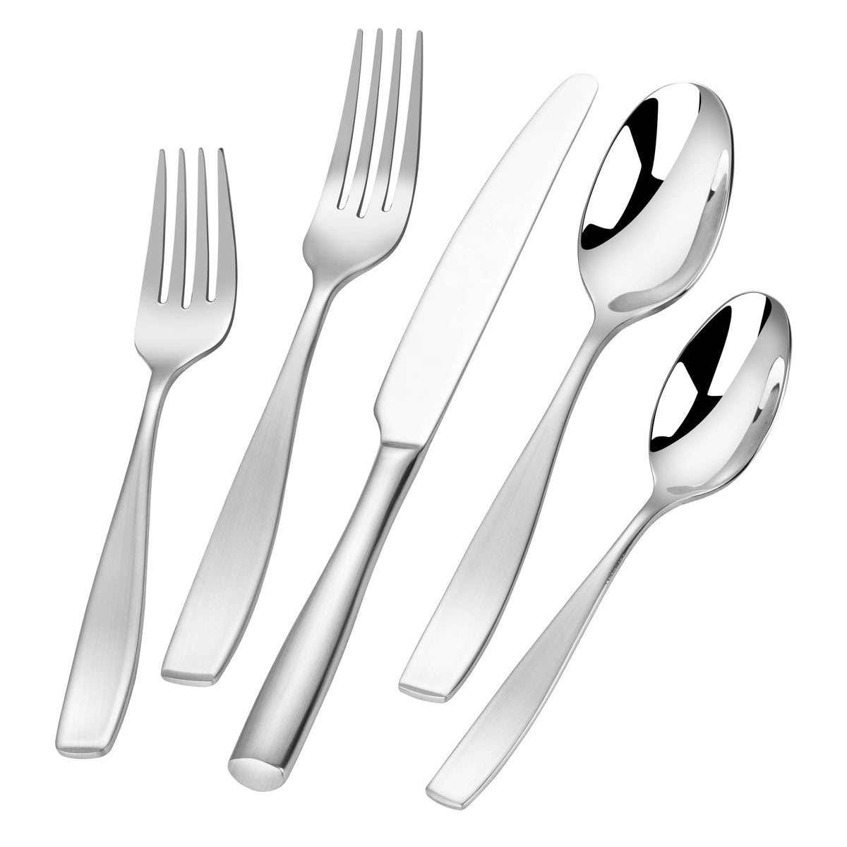 40 Piece 18/10 Stainless Steel Silverware for 8, Heavy Duty Flatware Set