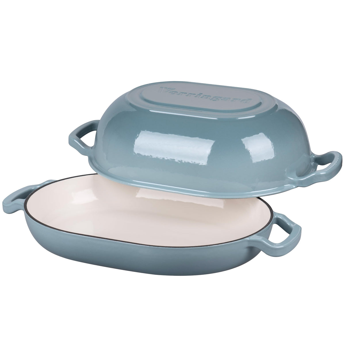Enameled Cast Iron Sourdough Bread Oven, Dutch Oven, Loaf Cast Iron Bread Pan made Bread Baking, Meatloaf Pan with
