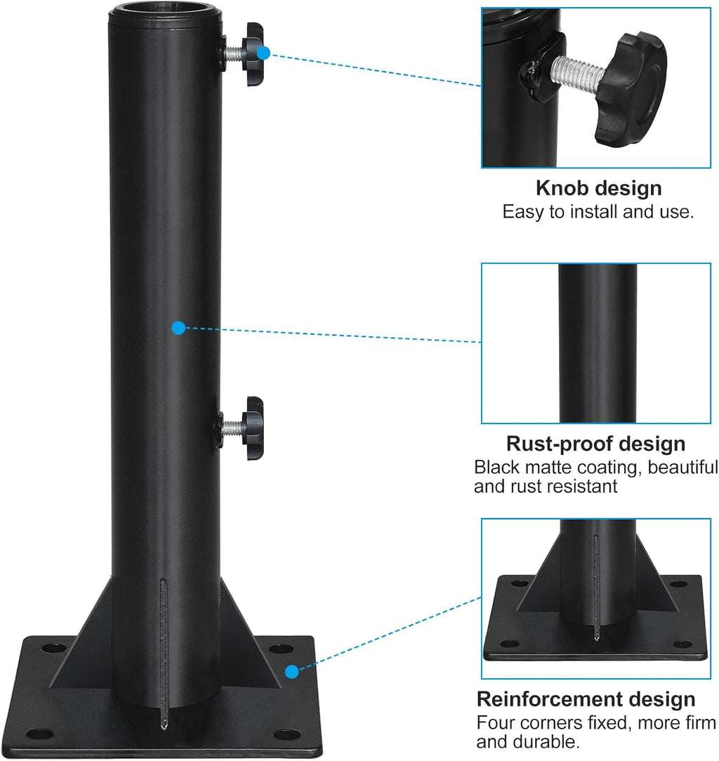 USA Heavy Duty Patio Umbrella Stand for 1.5"-1.9" Pole
