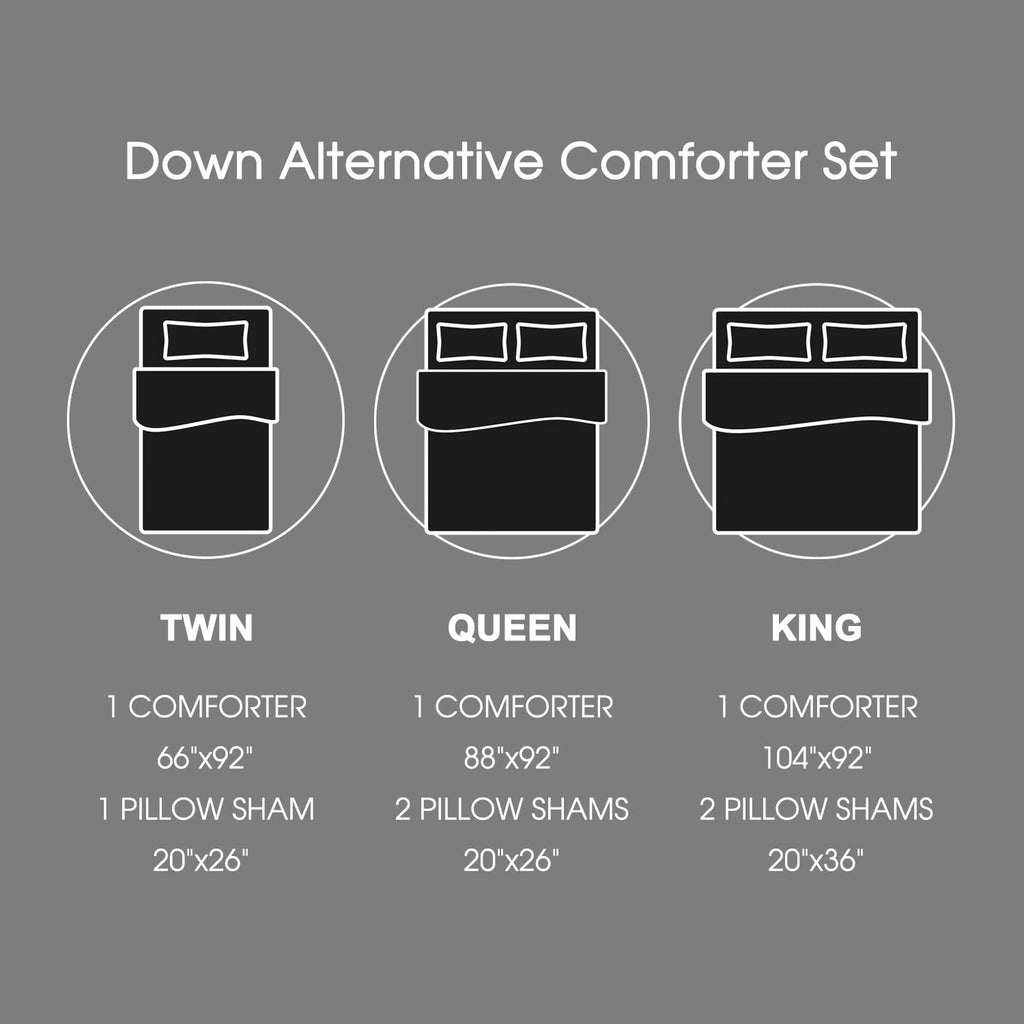 Comforter Set - Red and Black Buffalo Plaid Comforter Set Down Alternative Bed Comforter Set for