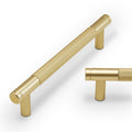 10 Pack 5Inch Kitchen Cabinet Handles Brushed Gold Knurled Cabinet Pulls Gold Drawer Pulls Kitchen Hardware