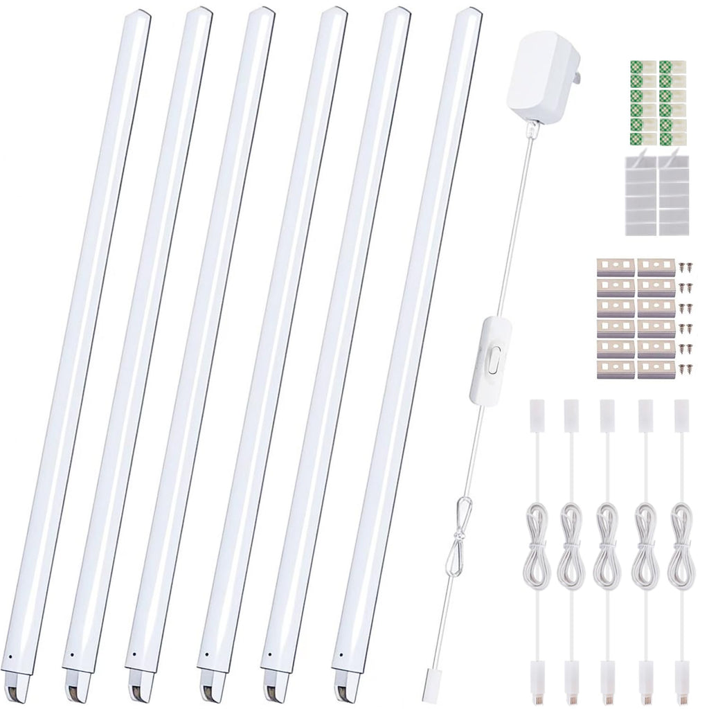 Linkable Under Cabinet Lighting, 12" LED Shelf Light Bars