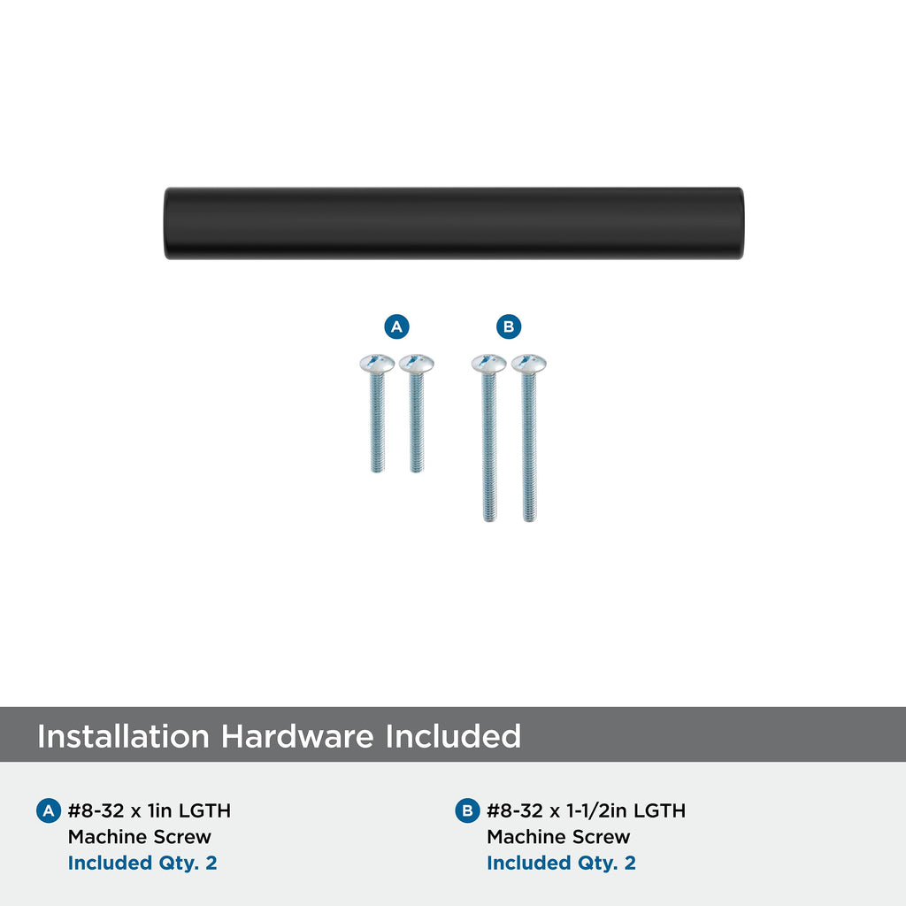 10 Pack 3" Versa Matte Black Drawer Pull