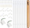 26FT H Track Lighting Rails Kit, White