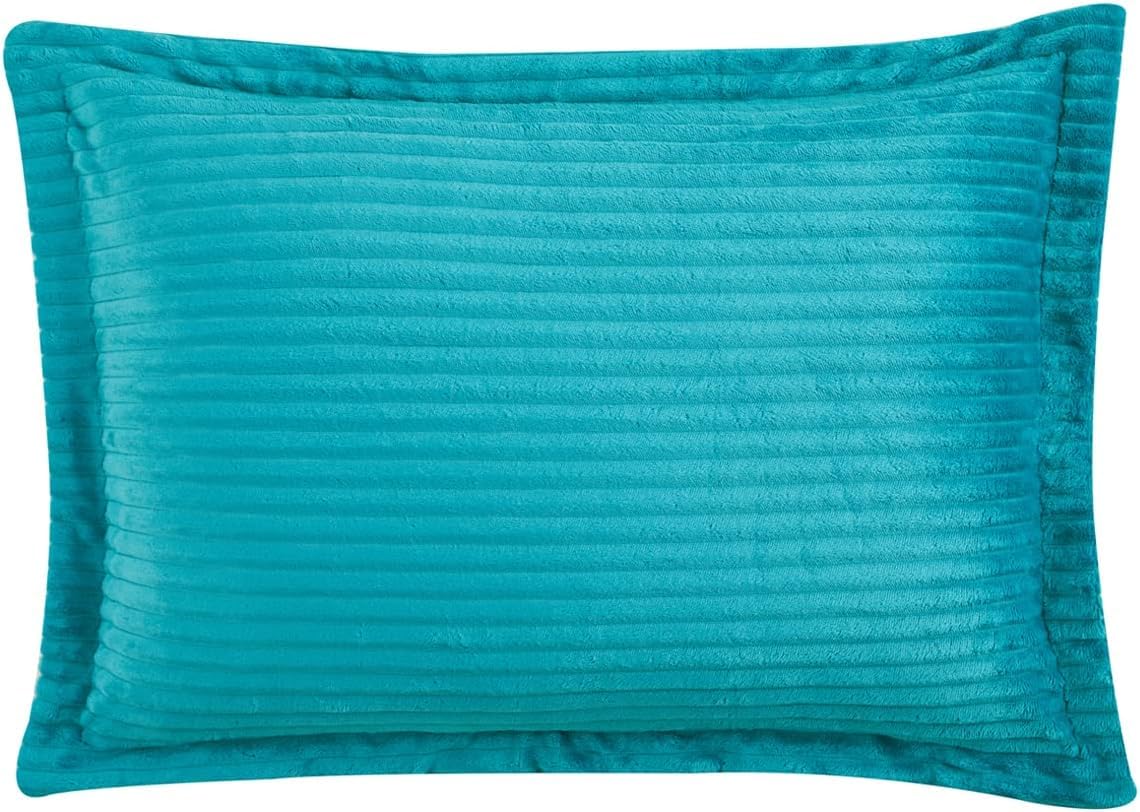 Premium Flannel Duvet Cover Set - 2 PC Reversible Comforter Cover Set with Microfiber Back - 1 Velvet Duvet