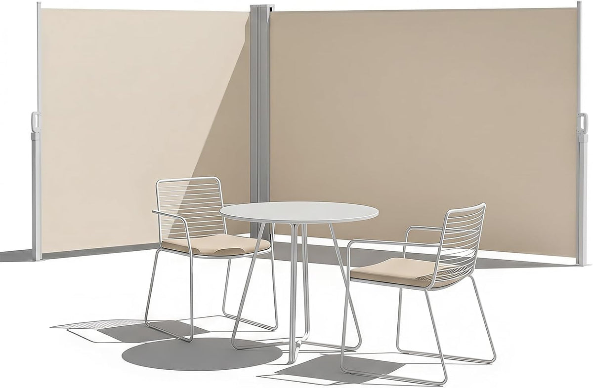 Retractable Side Awning 71" x 236" - Retractable Privacy Screen Outdoor , Waterproof UV Resistant, Outdoor Privacy