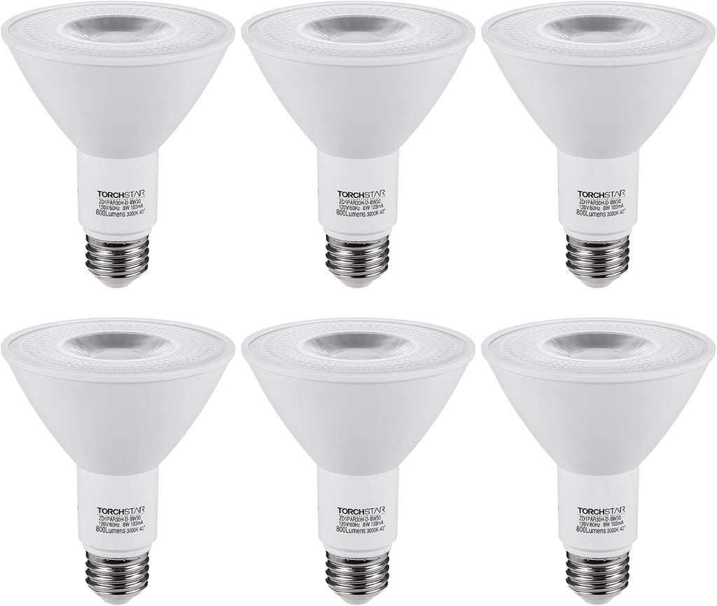 PAR30 LED Bulb, CRI90+ Dimmable, 8W Equivalent 75W, 3000K
