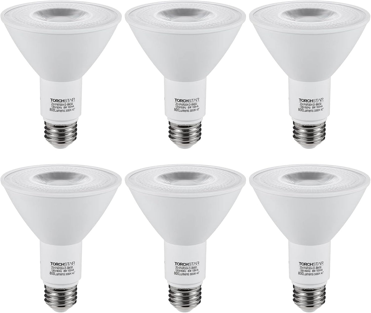 PAR30 LED Bulb, CRI90+ Dimmable, 8W Equivalent 75W, 3000K