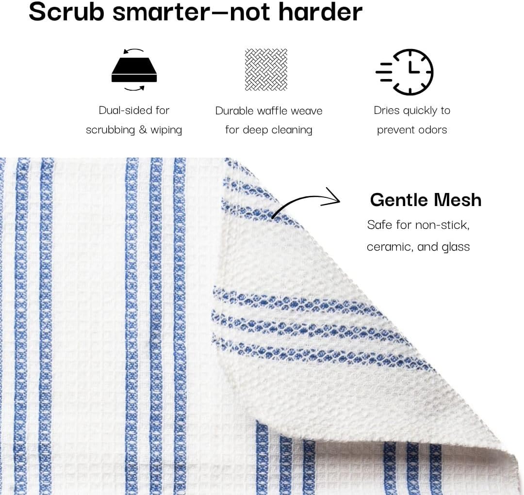 Kitchen Towels and Dishcloths Sets, 20 Pc Kitchen Essentials for New Home, Heat Resistant Oven Mitts & Pot Holders