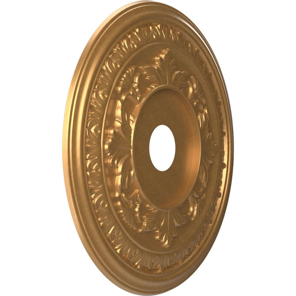 Baltimore Thermoformed PVC Ceiling Medallion (Fits Canopies up to 7 3/4"), 22"OD x 3 1/2"ID x 1"P, Bright