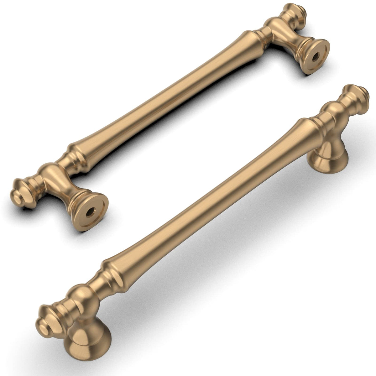 10 Pack Champagne Bronze Cabinet Pulls 6.3"