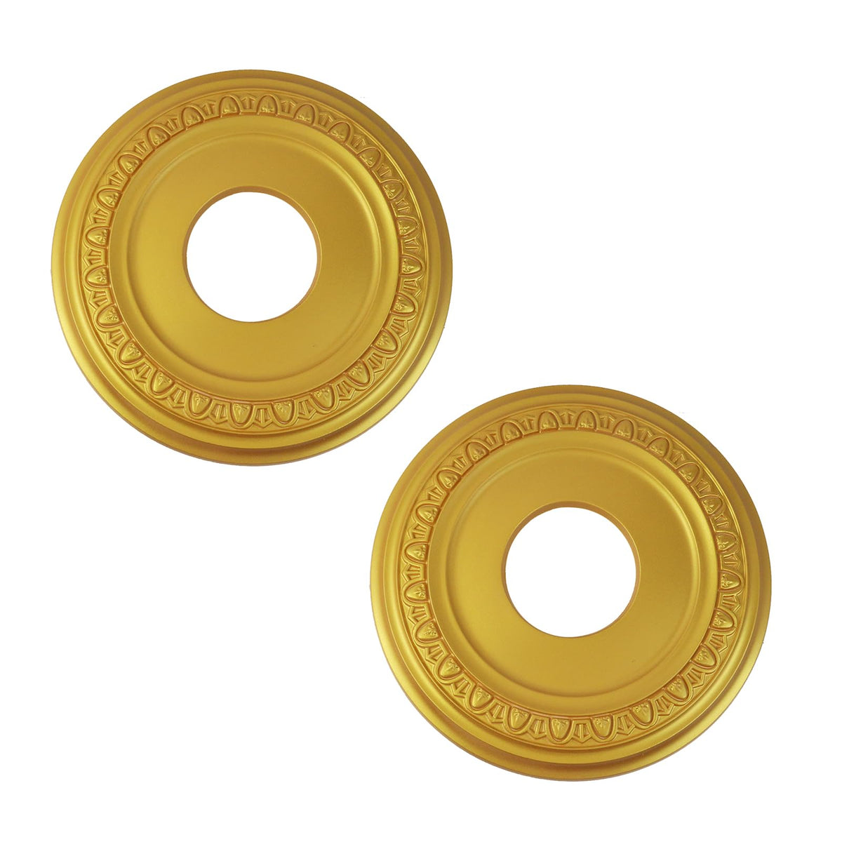 2PCS Gold Decorative Ceiling Medallion, 12.4" OD x 3.94" ID