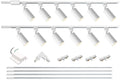 LED Track Lighting Kit with 13.2FT H Type Track Lighting Rails and Floating Canopy Connector, Modern Kitchen