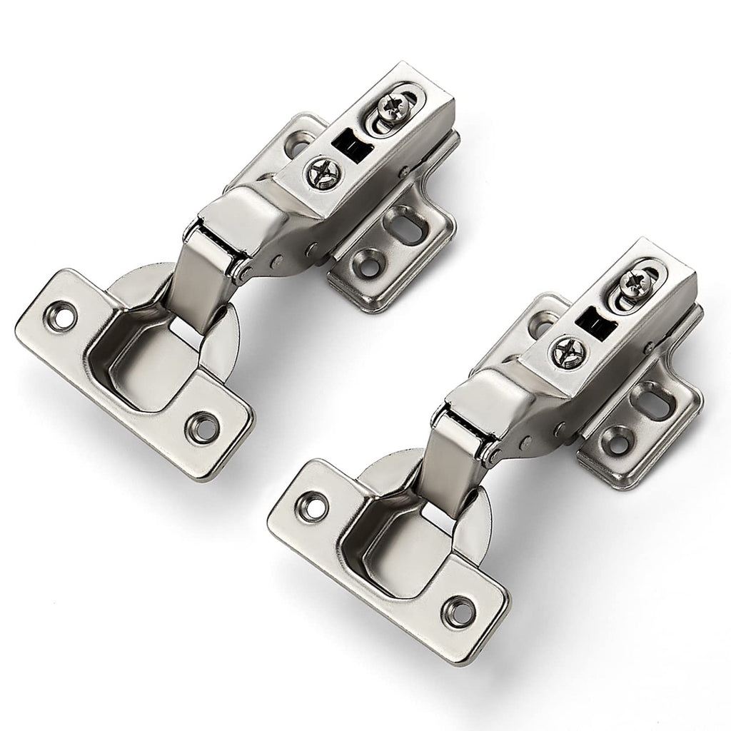 European Kitchen Cabinet Hinges, Soft Close, Insert, 60 Pack