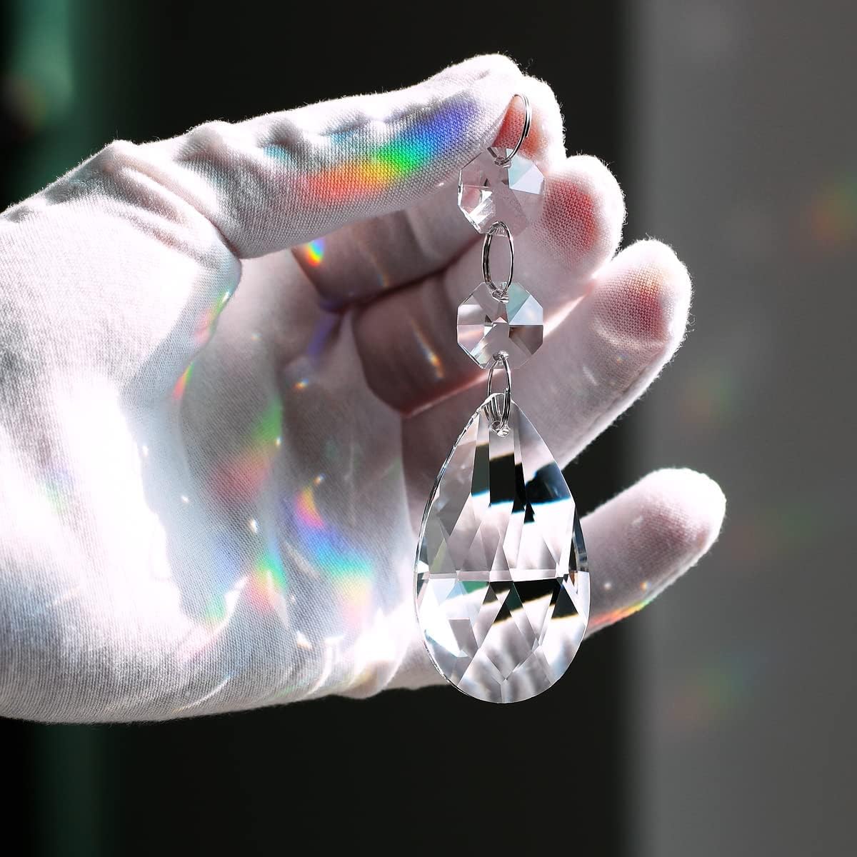 20pcs 50mm Teardrop Chandelier Crystal