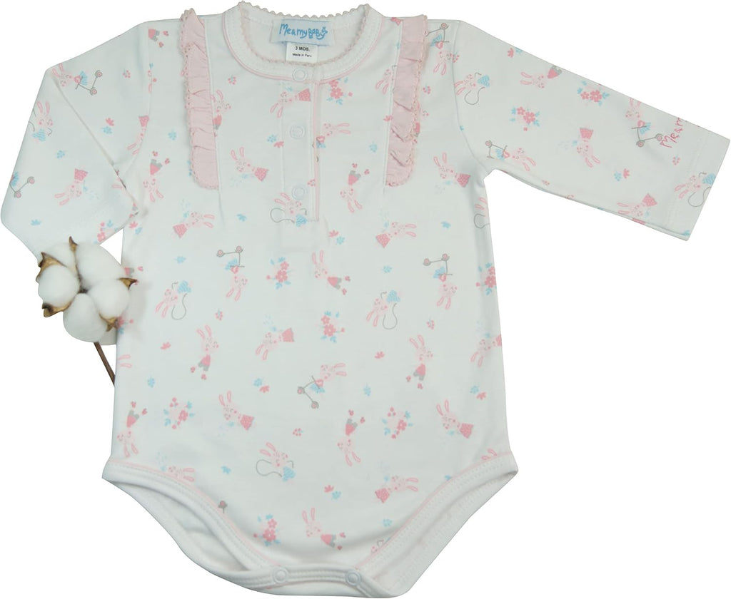 Me & My Baby Piece Baby Girl Set - Bunnies Print - Pima Cotton - By Iky Store